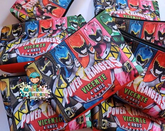 25 Necessaires Personalizada Power Ranger