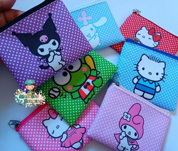 25 Porta Moedas Hello Kitty Tamanho: 10x12cm