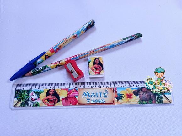 25 Super Kits Escolares Personalizados Moana