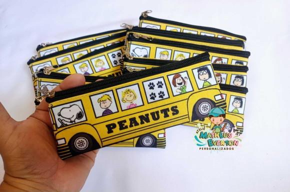 30 Estojos Slim Personalizado Snoopy Tamanho 19x7