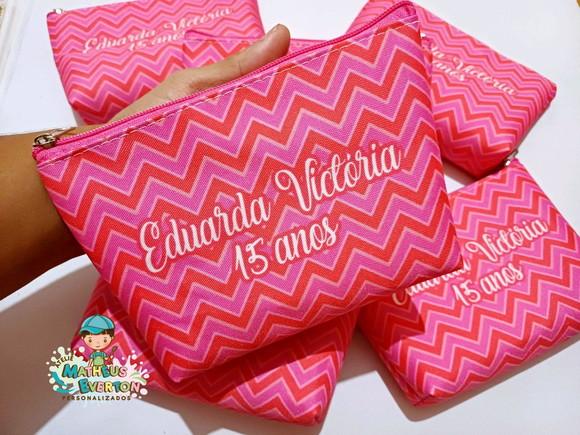 30 Necessaire Personalizada 15 Anos (fazemos Todos os Temas)