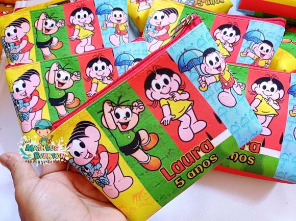 30 Necessaires Personalizada Turma da Mônica