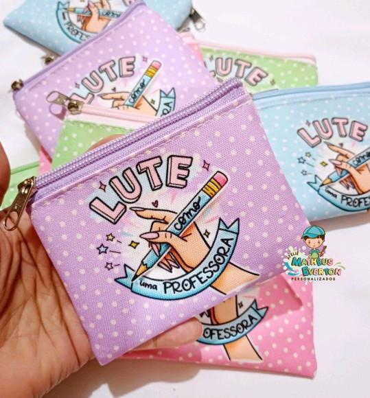 30 Porta Moedas Personalizado Dia dos Professores