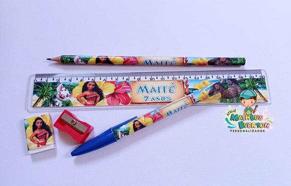30 Super Kits Escolares Personalizados Moana