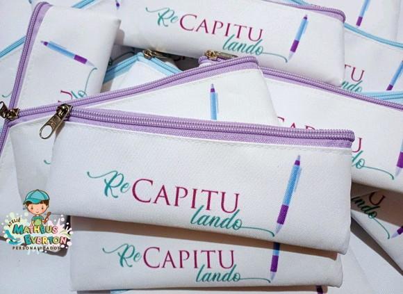 35 Estojos Slim Tam:19x7cm, Personalizamos com Sua Logo