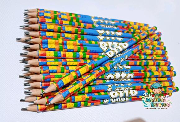 35 Lapis Personalizado Lego
