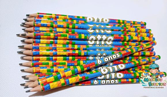 35 Lapis Personalizado Lego
