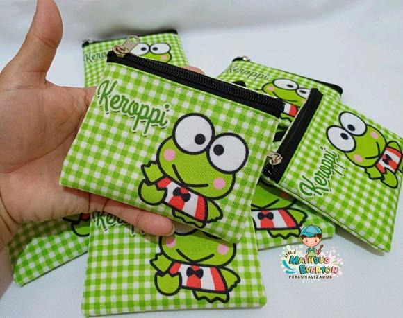 35 Porta Moedas Keroppi Tamanho: 10x12cm