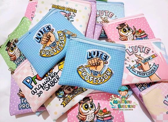 35 Porta Moedas Personalizado Dia dos Professores