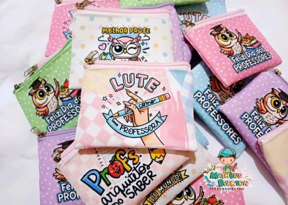 35 Porta Moedas Personalizado Dia dos Professores