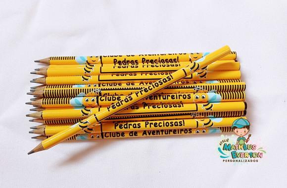 40 Lapis Personalizado Abelinha