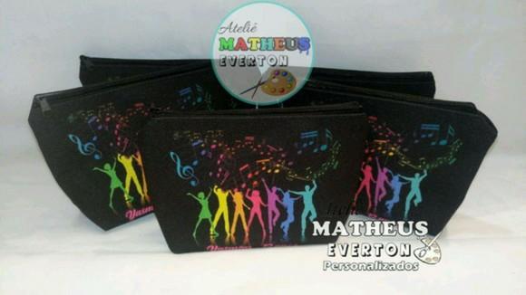 40 Necessaire Personalizada Balada Neon