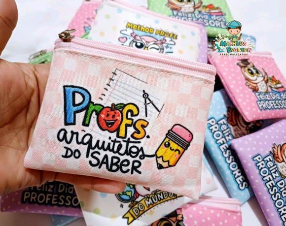 40 Porta Moedas Personalizado Dia dos Professores