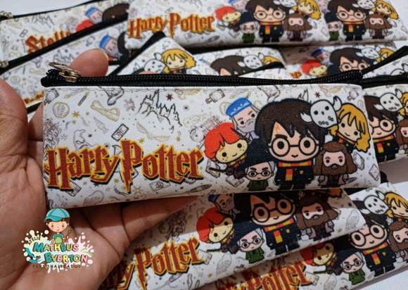 45 Estojos Slim Personalizado Harry Potter Tamanho 19x7