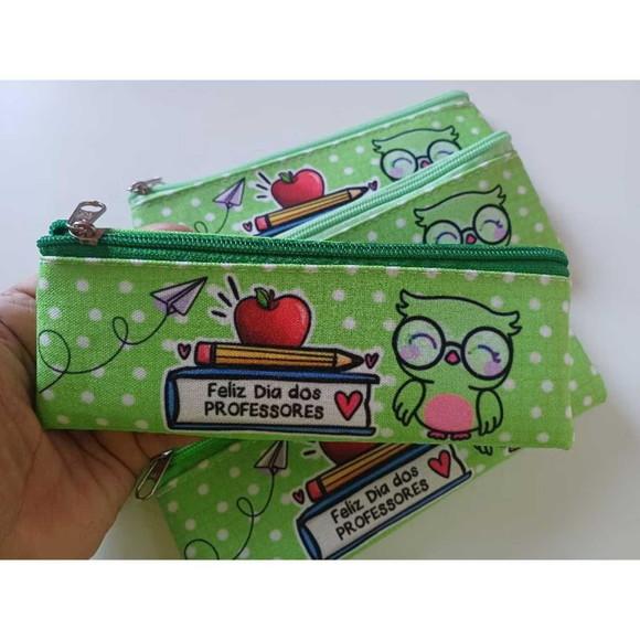 45 Estojos Slim Personalizado Professores Tamanho 19x7