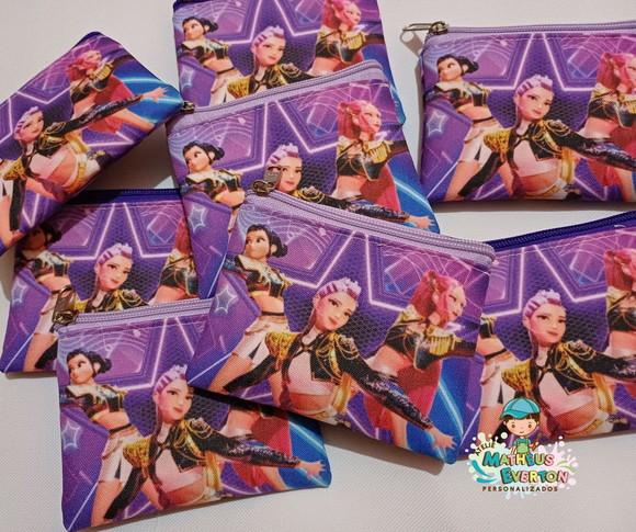 45 Porta Moedas Guerreiras do K-pop Tamanho: 10x12cm