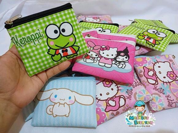 45 Porta Moedas Hello Kitty Tamanho: 10x12cm