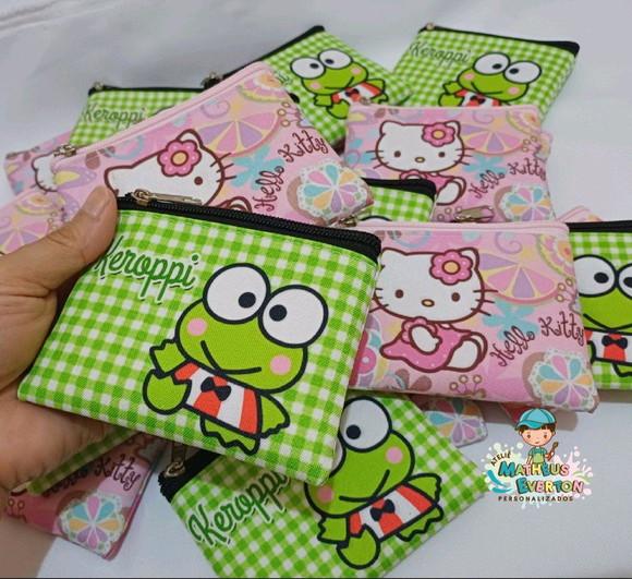 45 Porta Moedas Hello Kitty Tamanho: 10x12cm