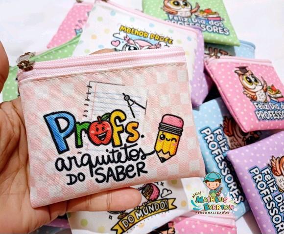 50 Porta Moedas Personalizado Dia dos Professores