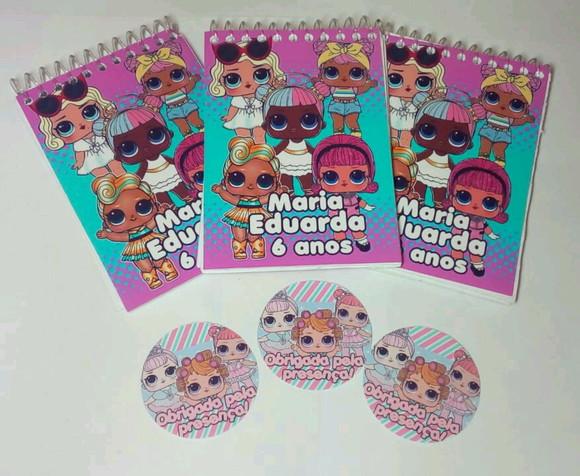 60 Bloquinho Personalizado Lol Surprinse