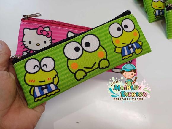 60 Estojo Slim Personalizado Hello Kitty Tam 19x7 e 60 Lápis