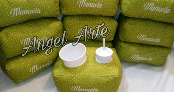 Almofada De Pipoca - Tema Poá Verde