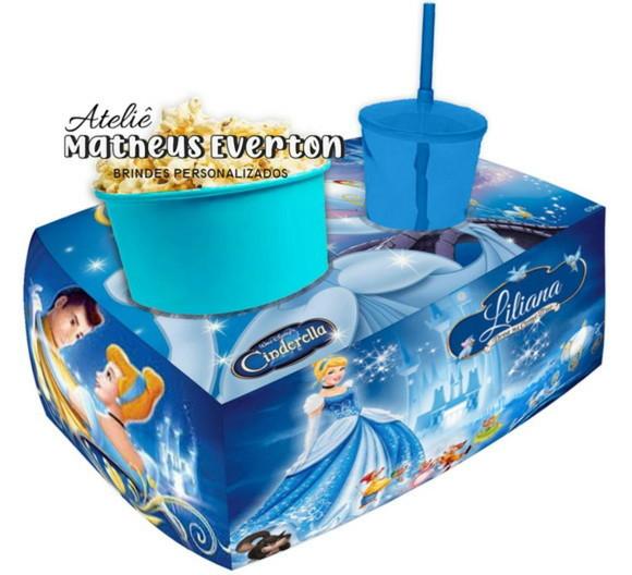 Almofada de Pipoca Personalizada Cinderela