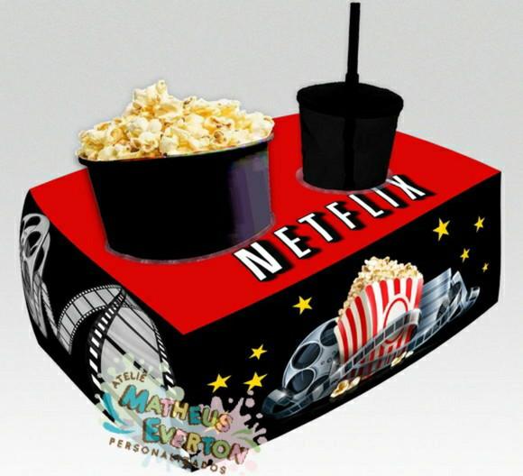 Almofada de Pipoca Personalizada Cinema (faço Outros Temas)
