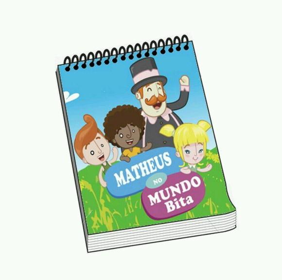 Bloquinho e Caneta Personalizado Mundo de Bita