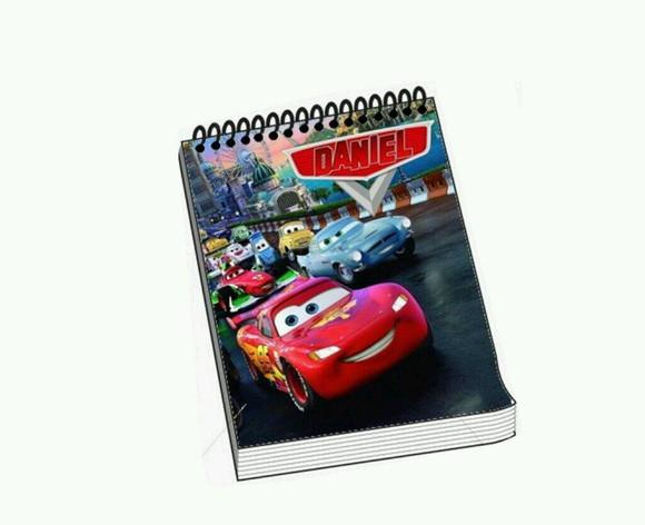 Bloquinho Personalizado Carros Disney