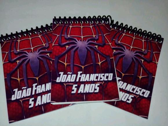 Bloquinho Personalizado Homem Aranha