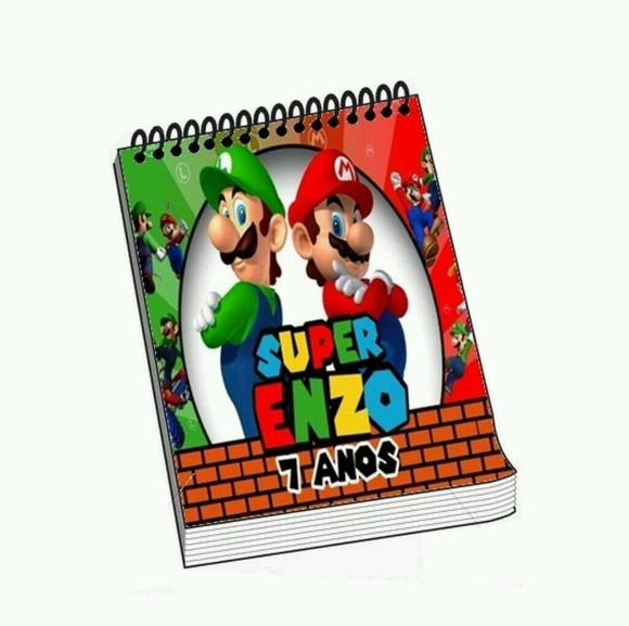 Bloquinho Personalizado Mario Bros
