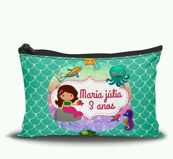 Bolsinha Necessaire Personalizada Sereia