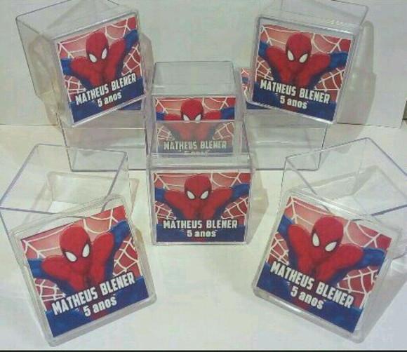 Caixinha de Acrilico Homem Aranha