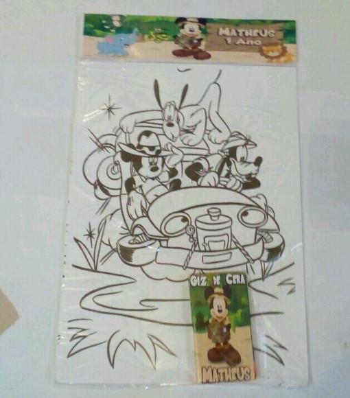 Desenhos para Colorir com Giz de Cera Safari
