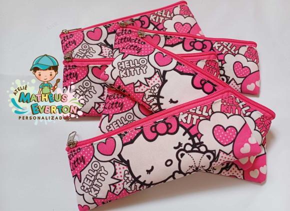 Estojo Slim Personalizado Hello Kitty Tam: 19x7