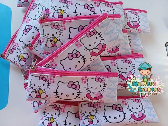 Estojo Slim Personalizado Hello Kitty Tam: 19x7