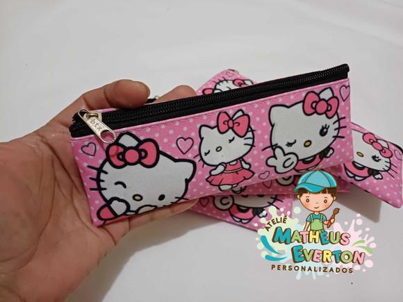 Estojo Slim Personalizado Hello Kitty Tam: 19x7