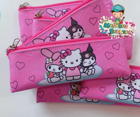 Estojo Slim Personalizado Hello Kitty Tam: 19x7