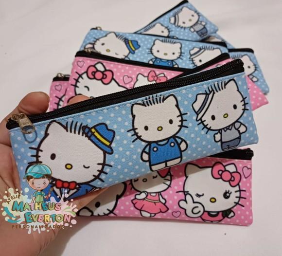 Estojo Slim Personalizado Hello Kitty Tam: 19x7