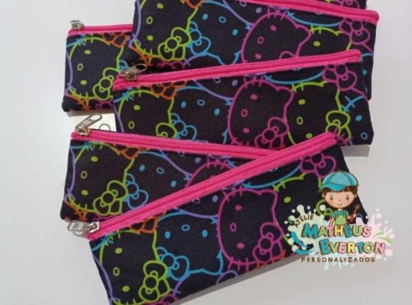 Estojo Slim Personalizado Hello Kitty Tam: 19x7