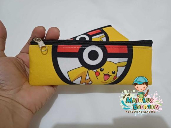 Estojo Slim Personalizado Pikachu (pokémon) Tamanho 19x7