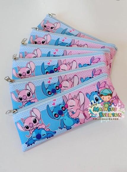 Estojo Slim Personalizado Stitch Tamanho 19x7