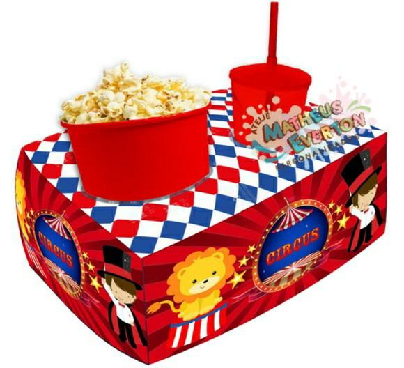 Kit Cinema Personalizado Circo (faço Outros Temas)