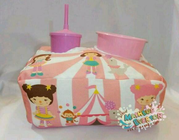 Kit Cinema Personalizado Circo Rosa (faço Outros Temas)