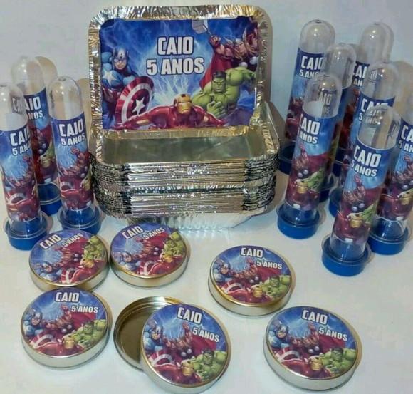 Kit Festa Personalizada Hérois de Mavel