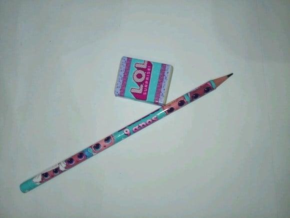 Kit Lapis e Borracha Personalizado Lol
