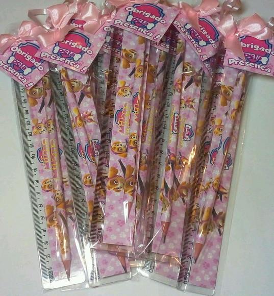 Kit Lapis E Regua Personalizado Skye