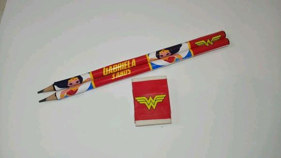 Lapis Borracha Personalizado Mulher Maravilha