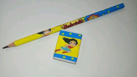 Lapis Borracha Personalizado Mulher Maravilha
